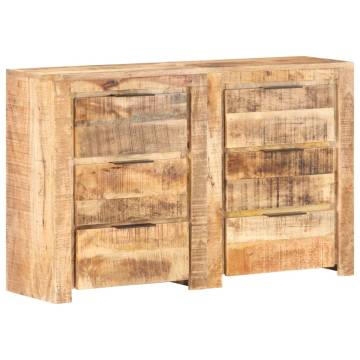 Drawer Cabinet 118x33x75 cm Solid Mango Wood