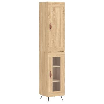 Highboard Sonoma Oak 34.5x34x180 cm Engineered Wood