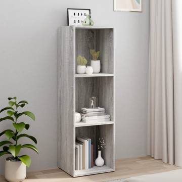 Book CabinetTV Cabinet Grey Sonoma 36x30x114 cm Engineered Wood