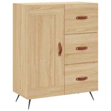 Highboard Sonoma Oak 69.5x34x180 cm Engineered Wood