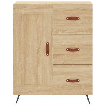 Highboard Sonoma Oak 69.5x34x180 cm Engineered Wood