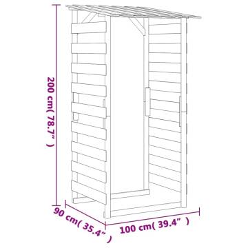 Pergolas with Roofs 2 pcs 100x90x200 cm Impregnated Pinewood