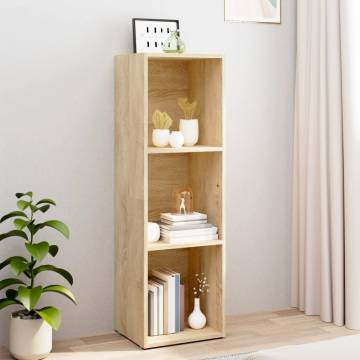 Book CabinetTV Cabinet Sonoma Oak 36x30x114 cm Engineered Wood