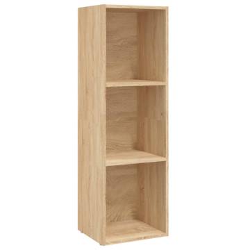 Book CabinetTV Cabinet Sonoma Oak 36x30x114 cm Engineered Wood