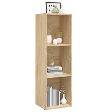 Book CabinetTV Cabinet Sonoma Oak 36x30x114 cm Engineered Wood