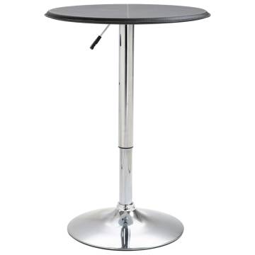 Bar Table Black Ø60 cm MDF