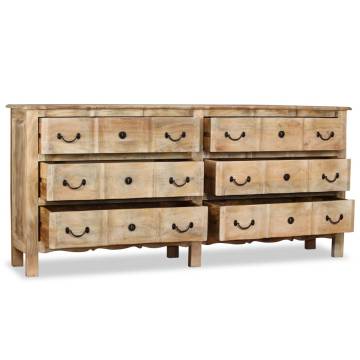 Sideboard Solid Mango Wood 200x40x90 cm