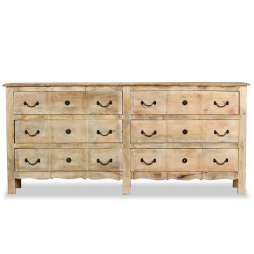 Sideboard Solid Mango Wood 200x40x90 cm