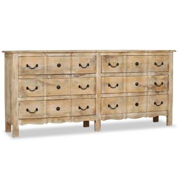 Sideboard Solid Mango Wood 200x40x90 cm