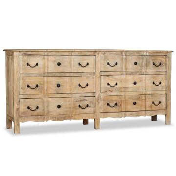 Sideboard Solid Mango Wood 200x40x90 cm