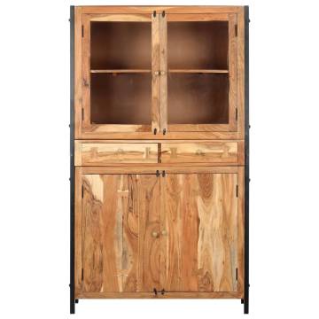 Highboard 100x40x175 cm Solid Acacia Wood