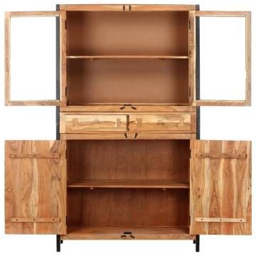 Highboard 100x40x175 cm Solid Acacia Wood