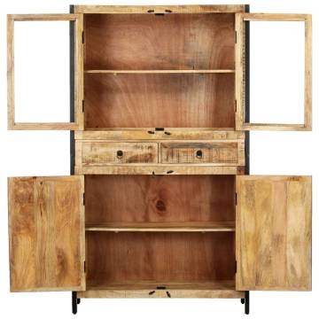 Highboard 100x40x175 cm Solid Mango Wood