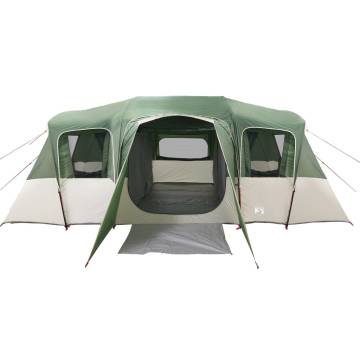 Family Tent Tunnel 16-Person Green Waterproof