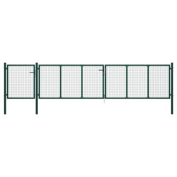 Garden Gate Steel 500x75 cm Green