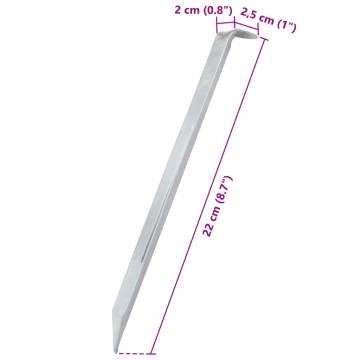 Tent Pegs 24 pcs 22 cm Ø20 mm Galvanised Steel