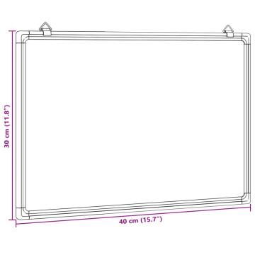 Magnetic Whiteboard 40x30x1.7 cm Aluminium