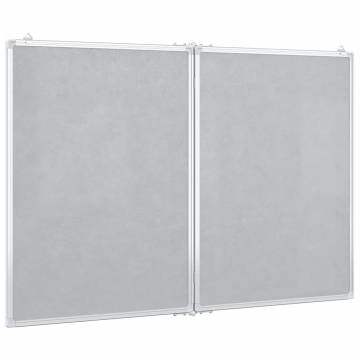 Magnetic Whiteboard Foldable 120x80x1.7 cm Aluminium