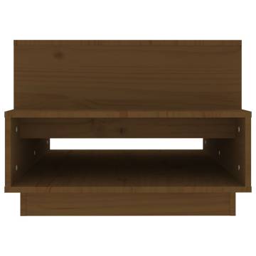 Coffee Table Honey Brown 80x55x40.5 cm Solid Wood Pine