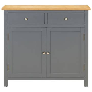 Sideboard 90x33.5x83 cm Solid Oak Wood