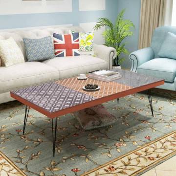 Coffee Table 120x60x38 cm Brown