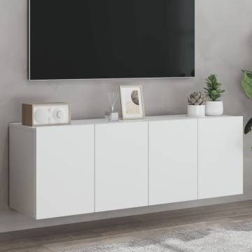 TV Cabinets Wall-mounted 2 pcs White 60x30x41 cm