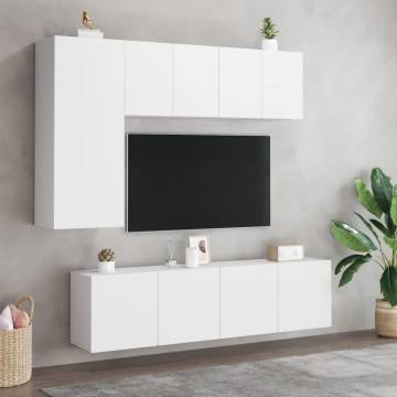 TV Cabinets Wall-mounted 2 pcs White 60x30x41 cm