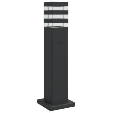 Outdoor Floor Lamp with Outlet Black 50 cm Aluminium