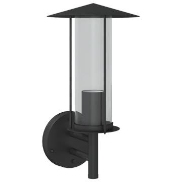 Outdoor Wall Light Black Stainless Steel