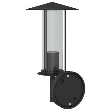 Outdoor Wall Light Black Stainless Steel