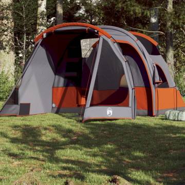 Camping Tent Tunnel 4-Person Grey Waterproof