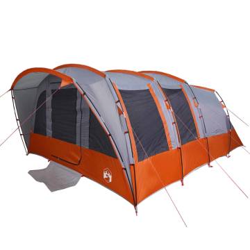 Family Tent Tunnel 8-Person Grey Waterproof