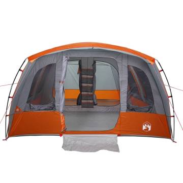 Family Tent Tunnel 8-Person Grey Waterproof