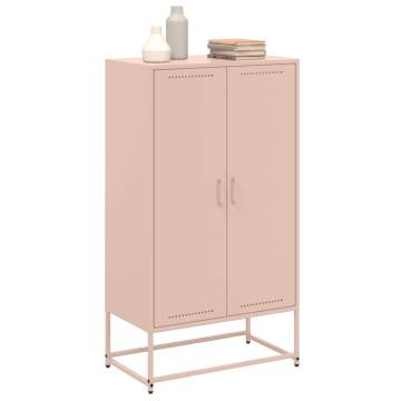 Highboard Pink 68.5x38.5x123.5 cm Steel