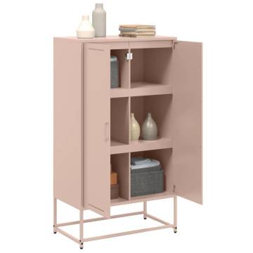 Highboard Pink 68.5x38.5x123.5 cm Steel