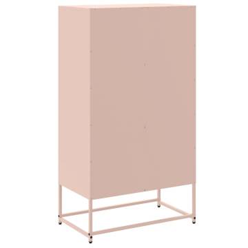 Highboard Pink 68.5x38.5x123.5 cm Steel