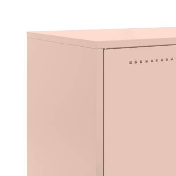 Highboard Pink 68.5x38.5x123.5 cm Steel