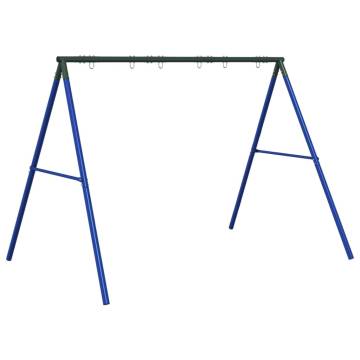 Swing Frame for Outdoor with 6 Hanging Hooks Blue Steel