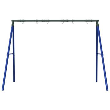 Swing Frame for Outdoor with 6 Hanging Hooks Blue Steel