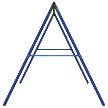 Swing Frame for Outdoor with 6 Hanging Hooks Blue Steel