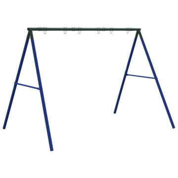 Swing Frame for Outdoor with 6 Hanging Hooks Blue Steel