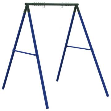 Swing Frame for Outdoor with 2 Hanging Hooks Blue Steel