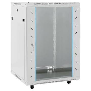 15U Network Cabinet with Swivel Feet 19" IP20 53x40x80 cm