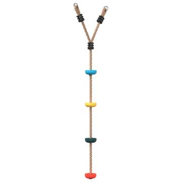 Disc Rope Swing for Kids with 4 Treads Multicolour