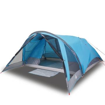 Family Tent Cabin 6-Person Blue Waterproof