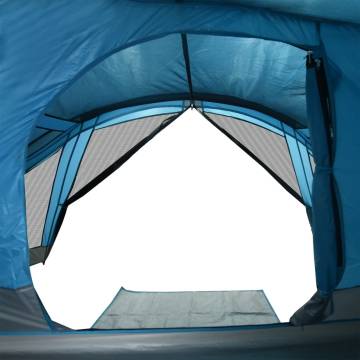 Family Tent Cabin 6-Person Blue Waterproof