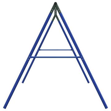 Swing Frame for Outdoor with 8 Hanging Hooks Blue Steel