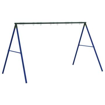 Swing Frame for Outdoor with 8 Hanging Hooks Blue Steel