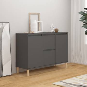  Sideboard Grey 101x35x70 cm Engineered Wood