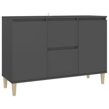  Sideboard Grey 101x35x70 cm Engineered Wood